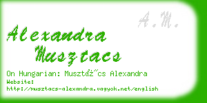 alexandra musztacs business card